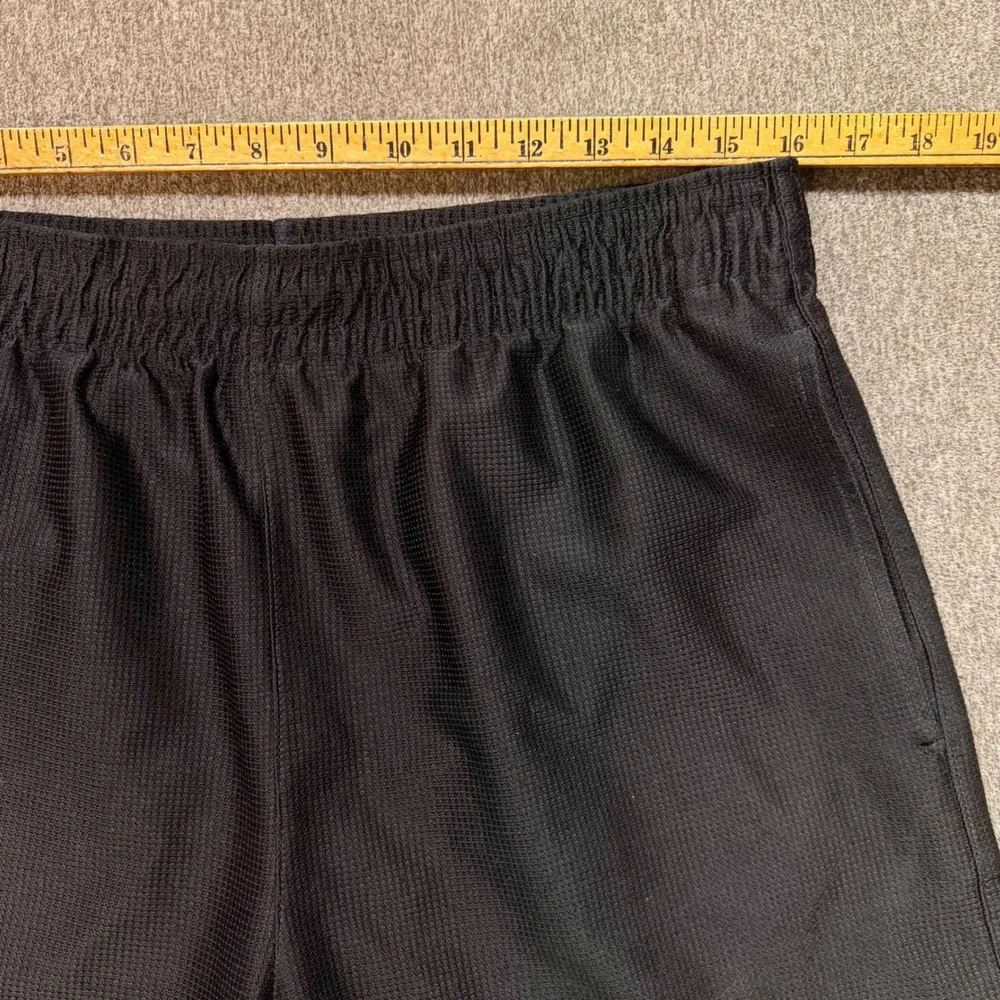 Nike Mens Basketball Shorts Black Mesh Athletic Gym Swoosh Logo Medium